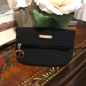 Giorgio Armani Black Make-Up Bag Clutch Pouch
